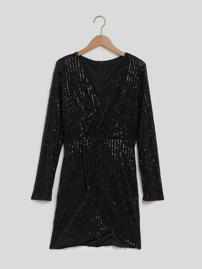 Sequinned Bodycon Dress 117182