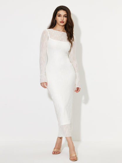 Sheer Bodycon Dress 1250832
