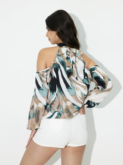 Gathered Placket Blouse 118140