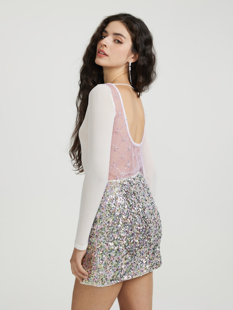 Sheer Pullover T-Shirt 114781