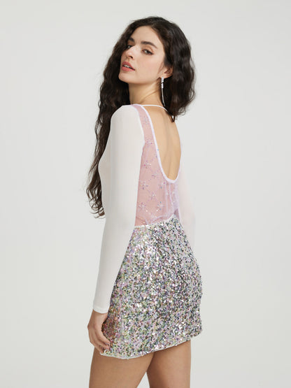 Sheer Pullover T-Shirt 114781