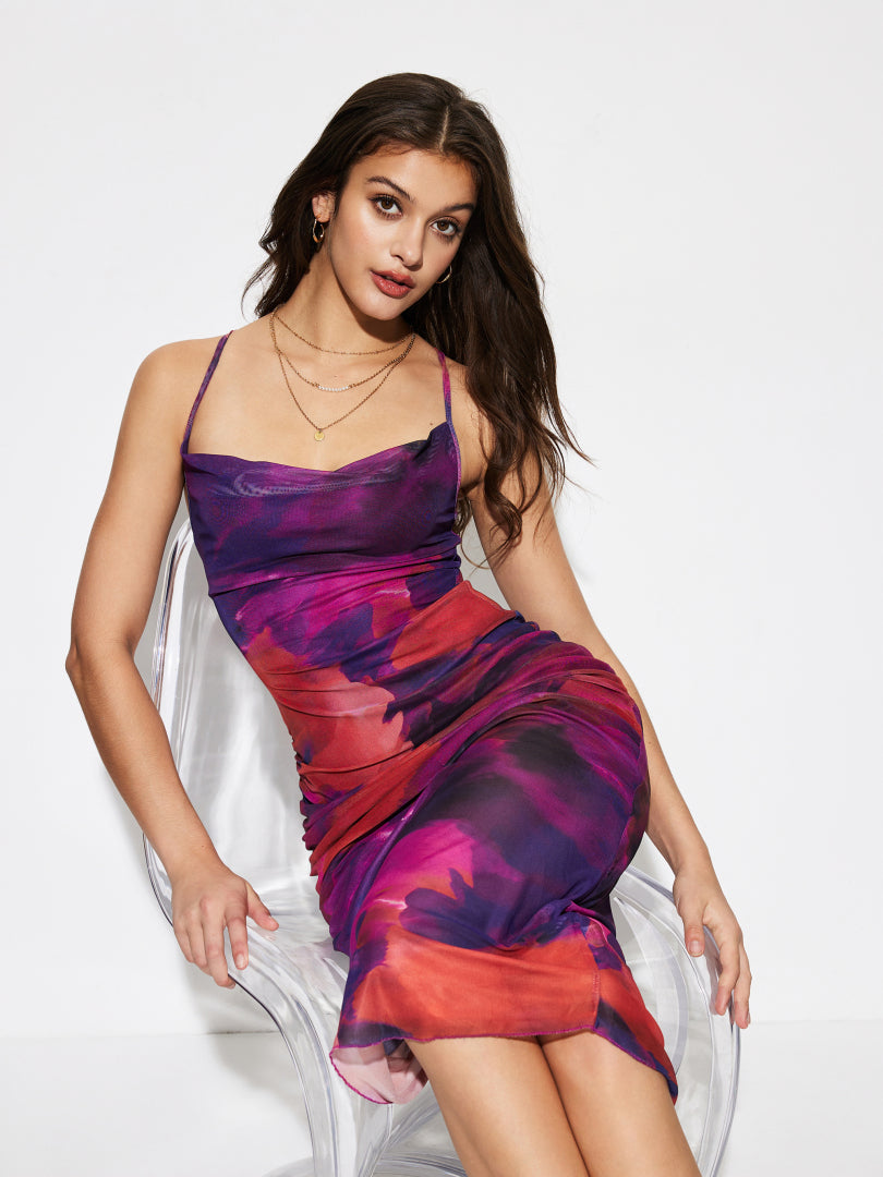 Asymmetric Bodycon Dress 1278862