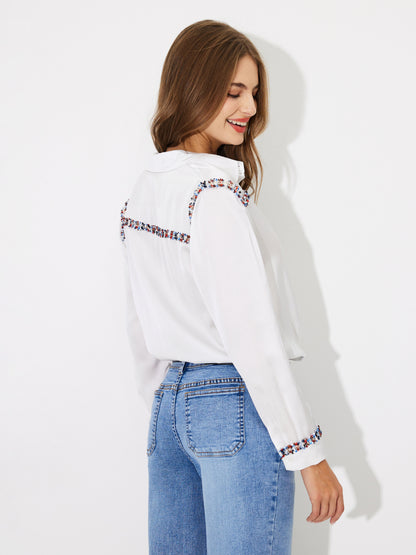 Placket Blouse 117529