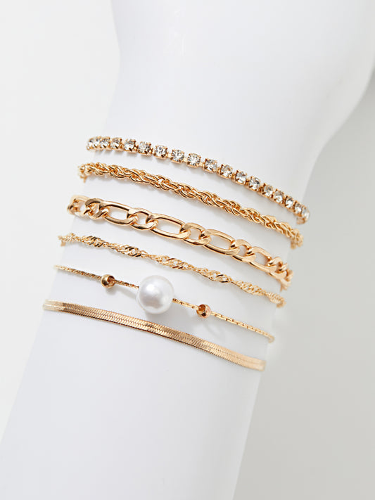 Rhinestone Bracelet Set 119565