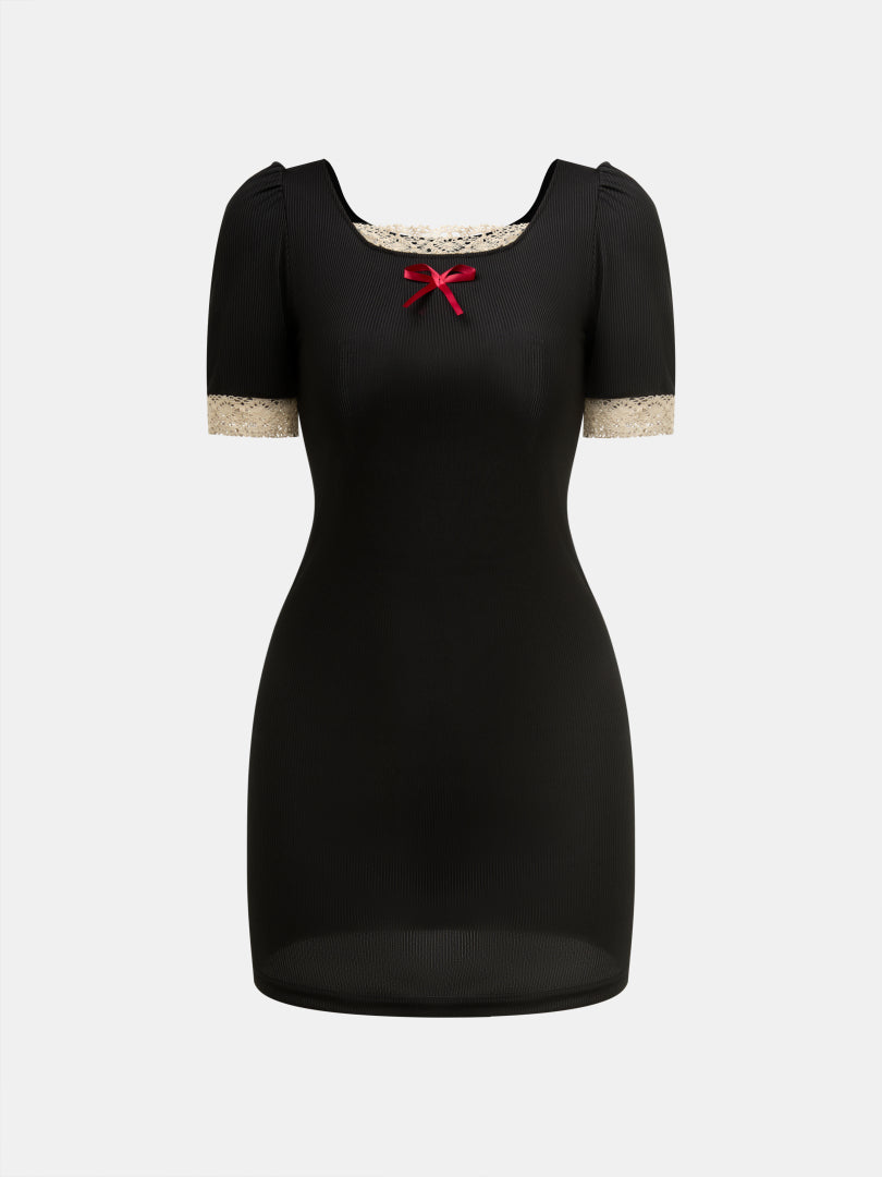 Patchwork Bodycon Dress 1277052
