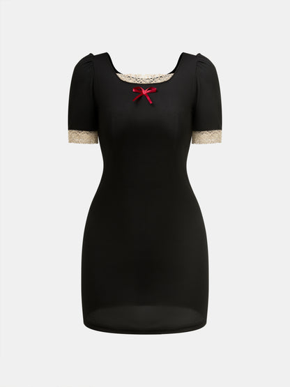 Patchwork Bodycon Dress 1277052