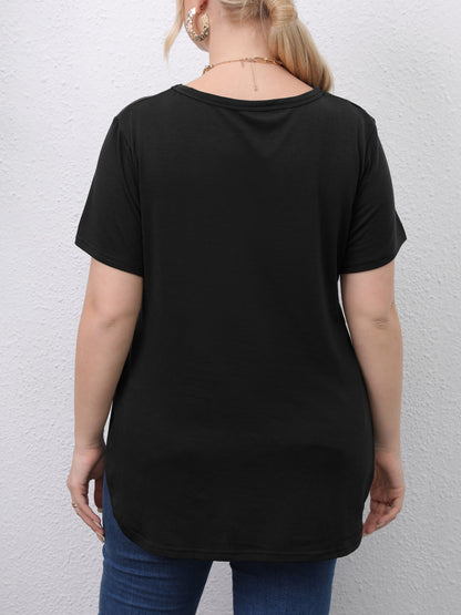 Plus Size    Pullover T-Shirt 1248362