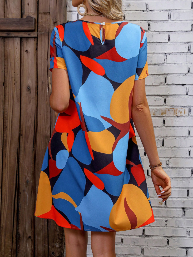 Color Block Shirt Dress 1300862