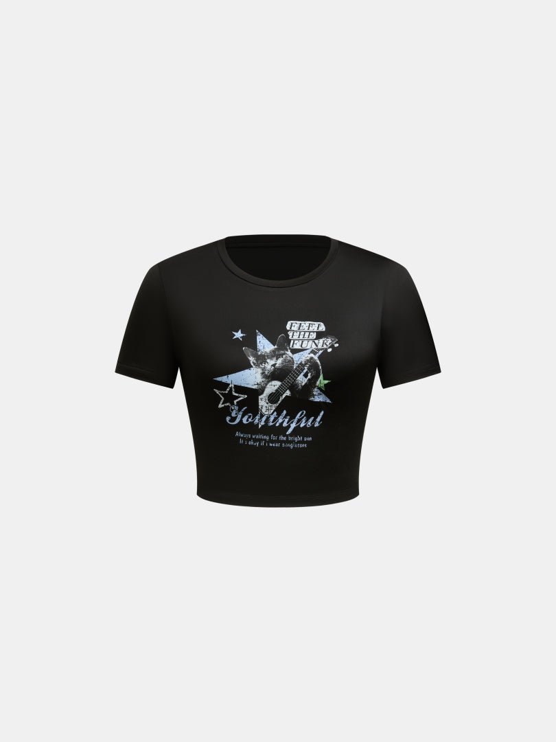 Printed Pullover T-Shirt 1276772