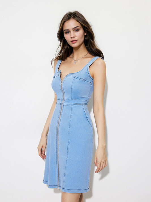 Denim Slip Dress 1268332