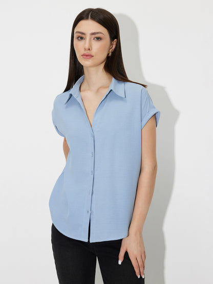 Placket Blouse 119393