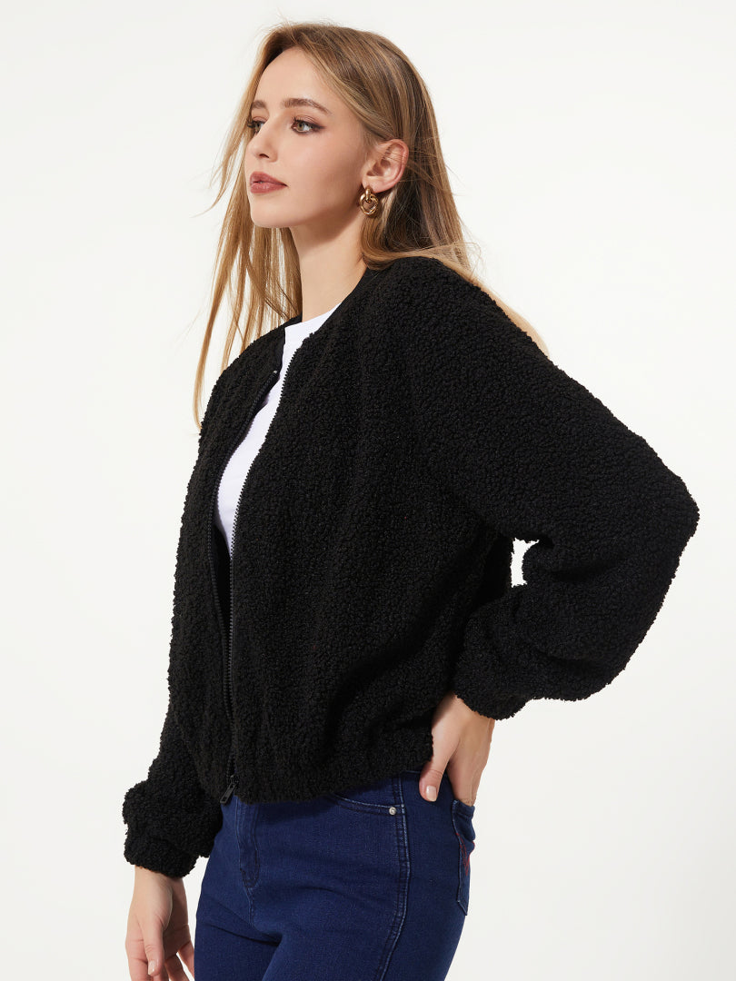 Zipper Bomber Jacket 97718