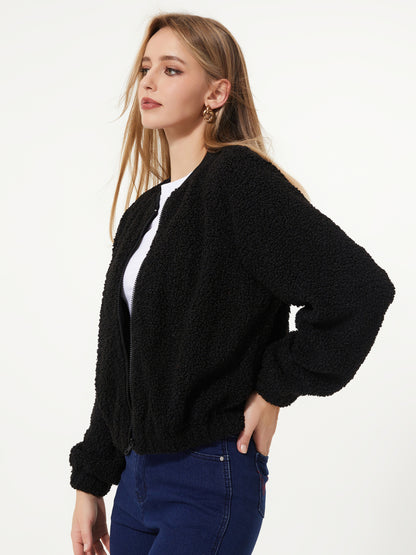 Zipper Bomber Jacket 97718