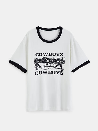 Printed Pullover T-Shirt 1253612