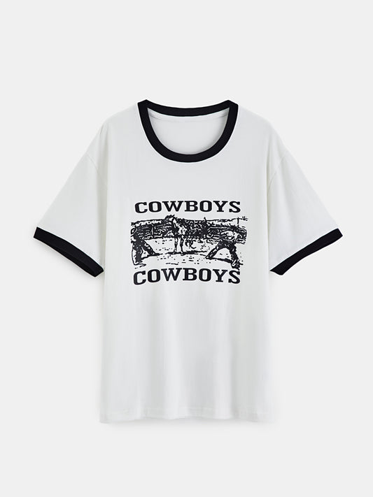 Printed Pullover T-Shirt 1253612