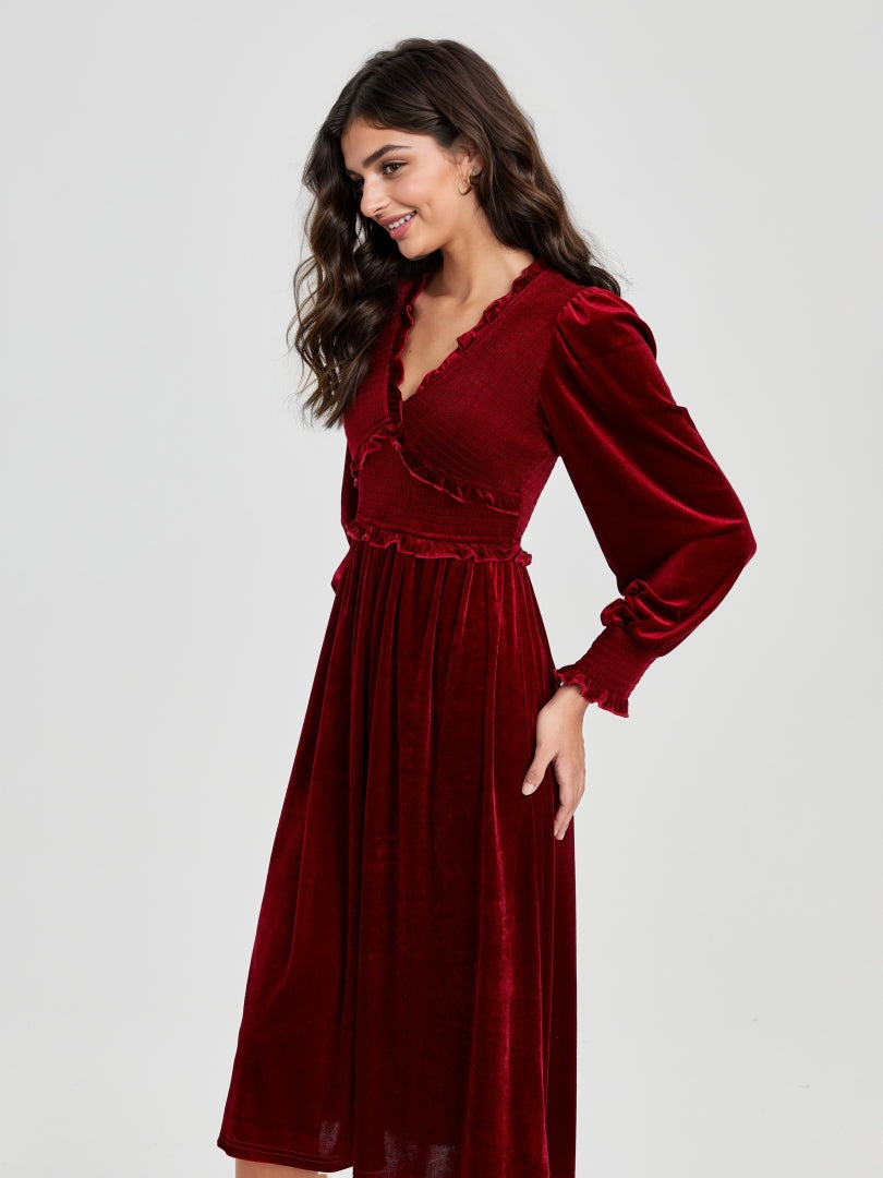 Ruffle A-Line Dress 117181