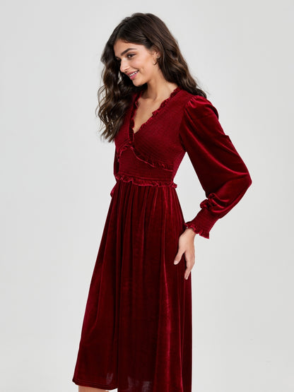 Ruffle A-Line Dress 117181