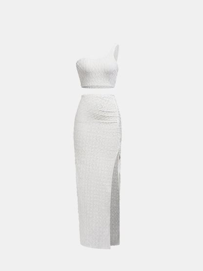 Textured Slit Co-Ord Set 120496