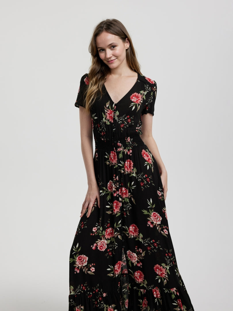 Printed A-Line Dress 115055