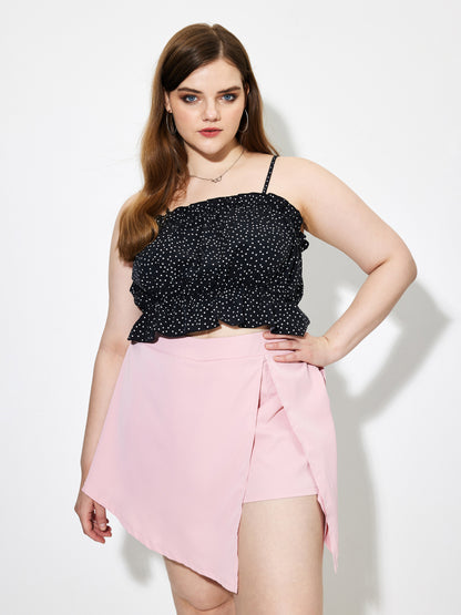 Plus Size Lettuce trim Cami Top 1261992