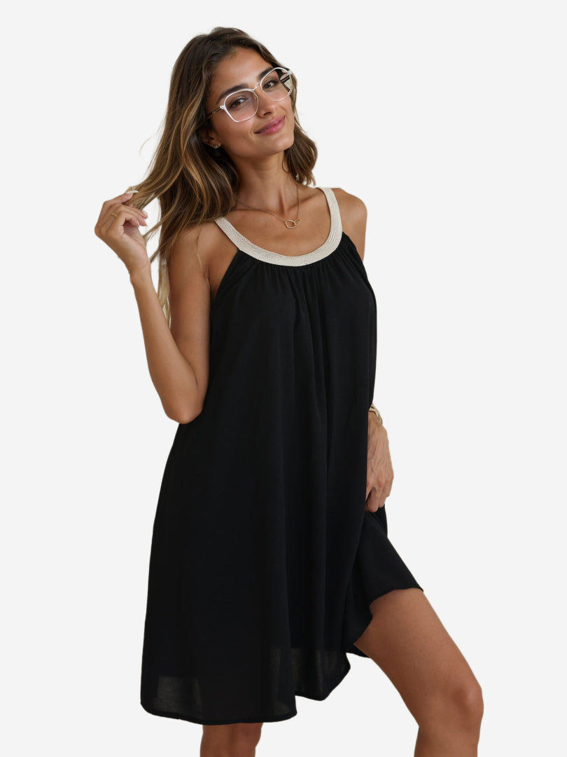 Patchwork A-Line Dress 1242072
