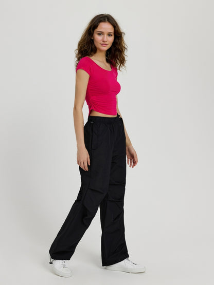 Gathered Cargo Trousers 111352
