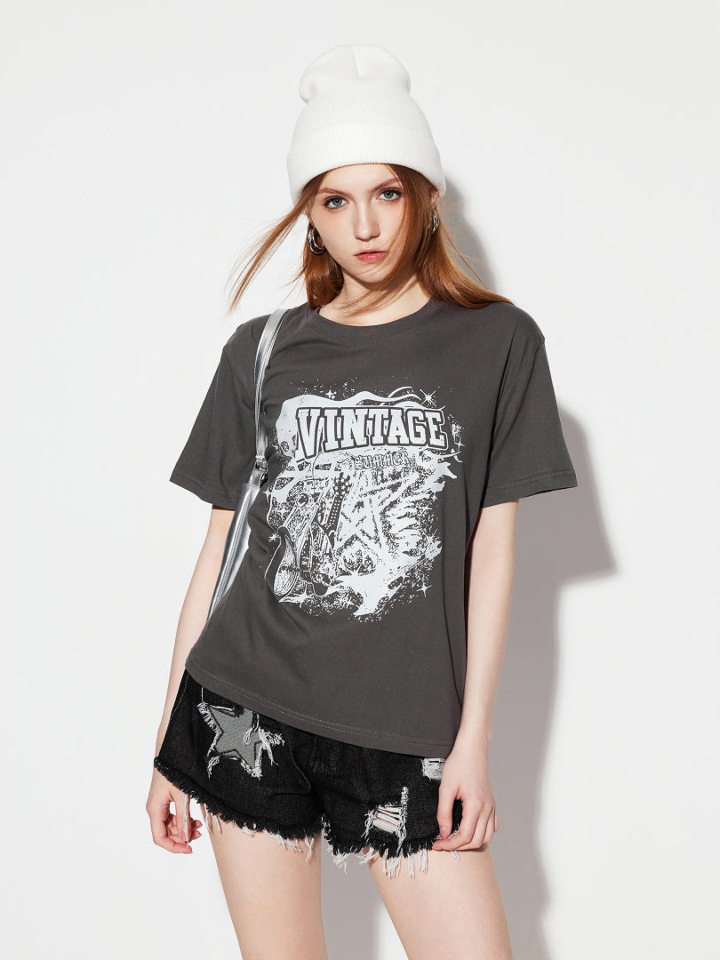 Printed Pullover T-Shirt 1280972