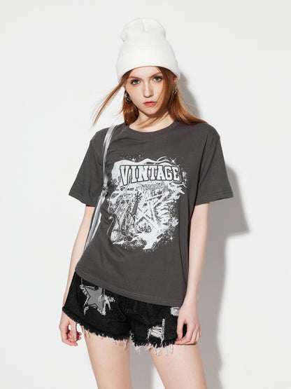 Printed Pullover T-Shirt 1280972