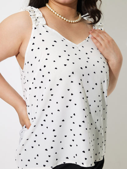 Plus Size Ruffle Tank Top 1293282