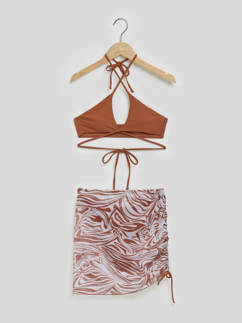 Open Back Bikini Set 112838
