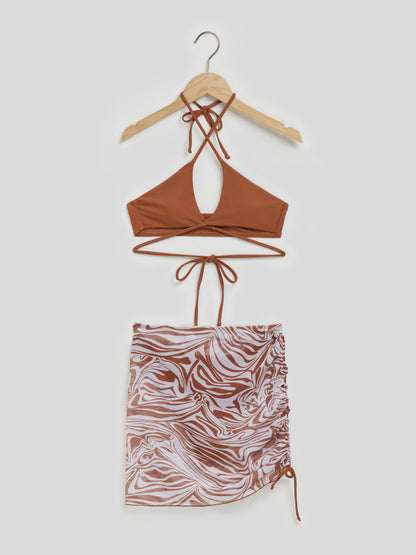 Open Back Bikini Set 112838
