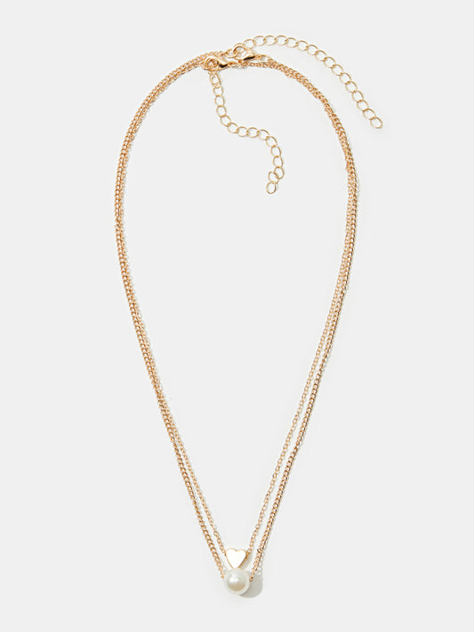 Heart Artificial Jewellery - Multi-Layer Necklace 119641