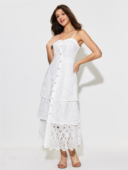 Buttoned A-Line Dress 1295822