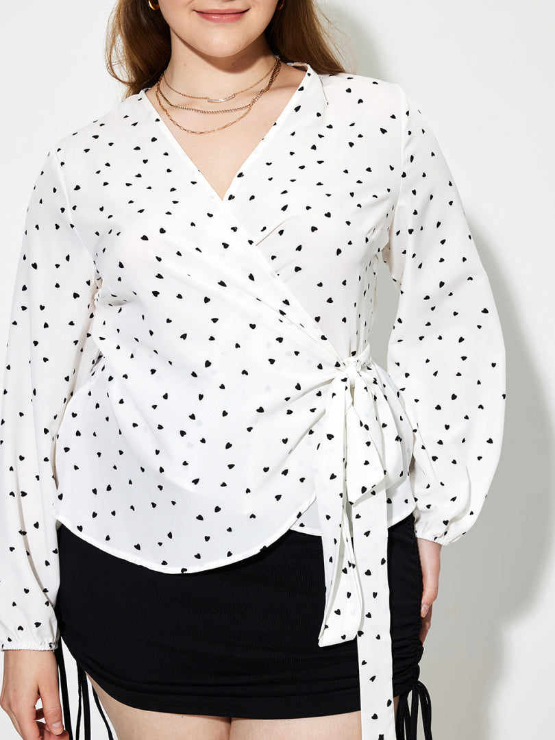 Plus Size Wrapped Plus Size Tops 1252312