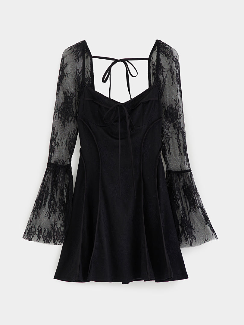 Sheer A-Line Dress 1242892