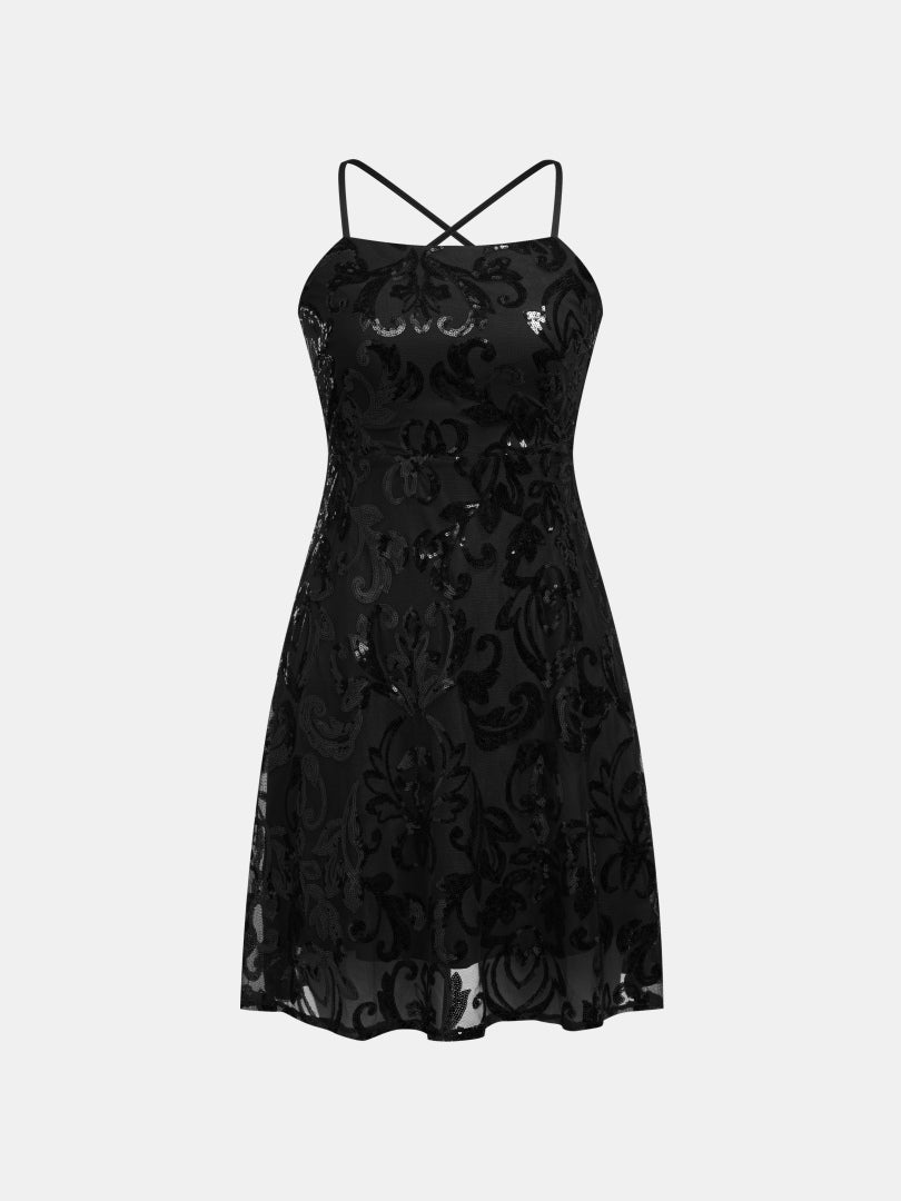Open Back A-Line Dress 1296012