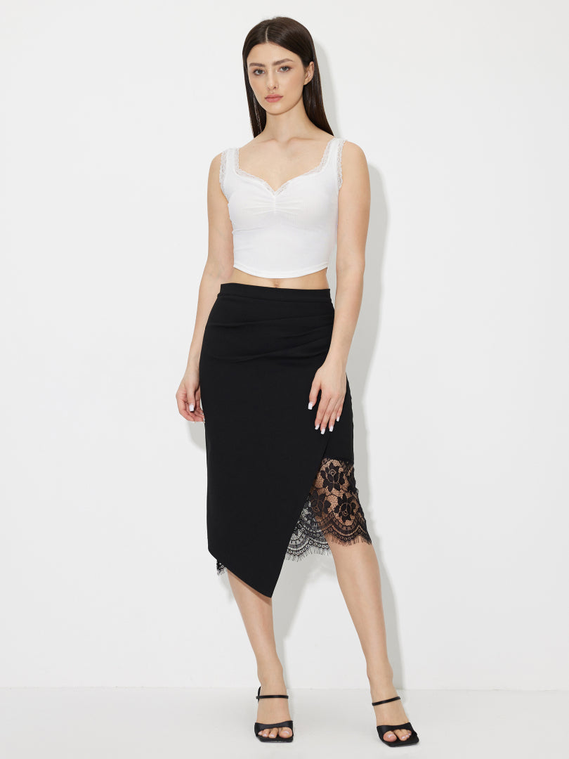 Patchwork Pencil Skirt 120098