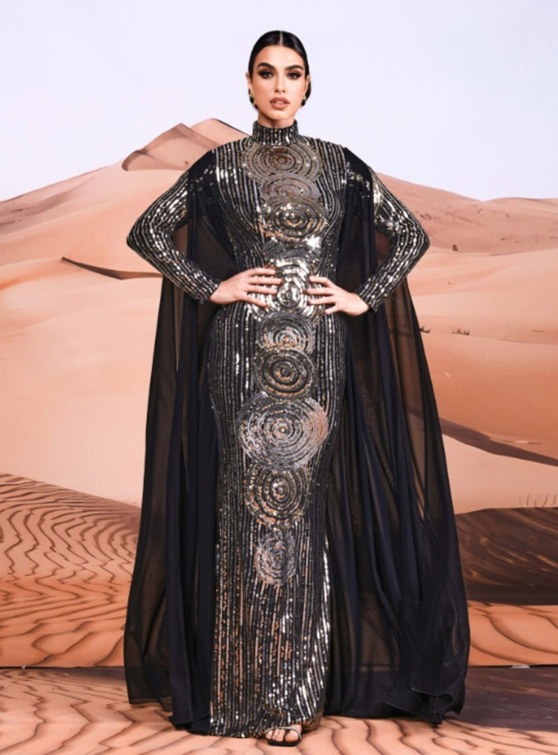 Lace-trimmed Arabian Dresses 1300402