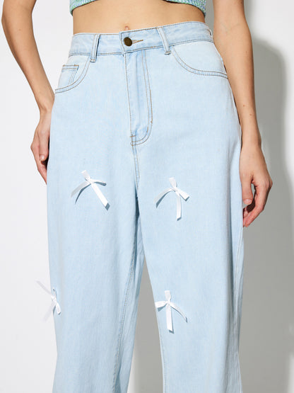 Bow Wide Leg Jeans 1274862