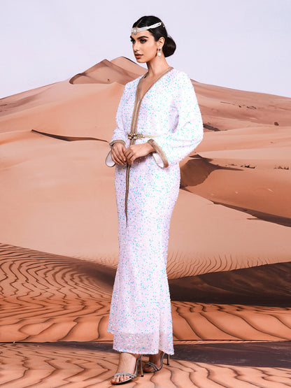 Belted Arabian Dresses 1284152