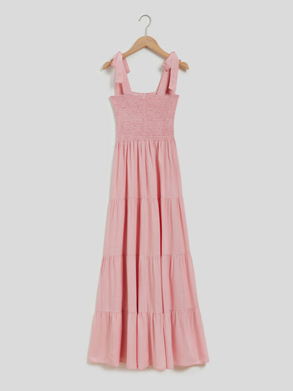 Smocking A-Line Dress 114083