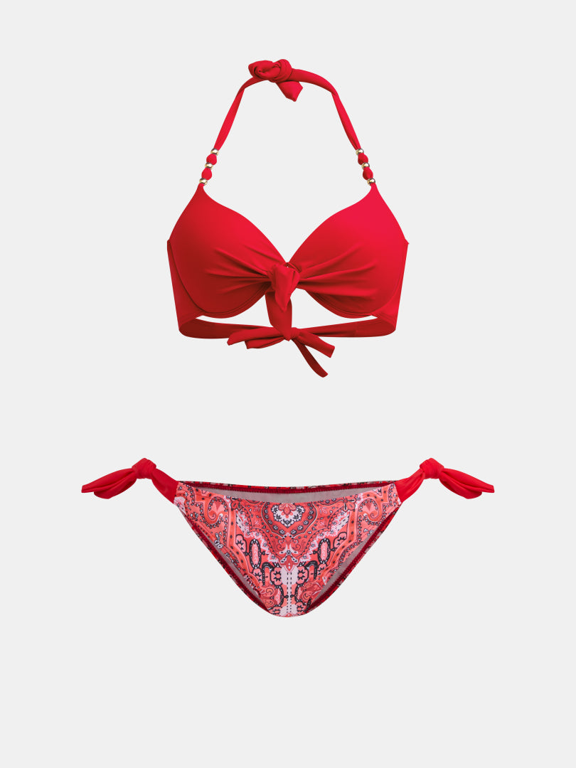 Color Block Bikini Set 1264002