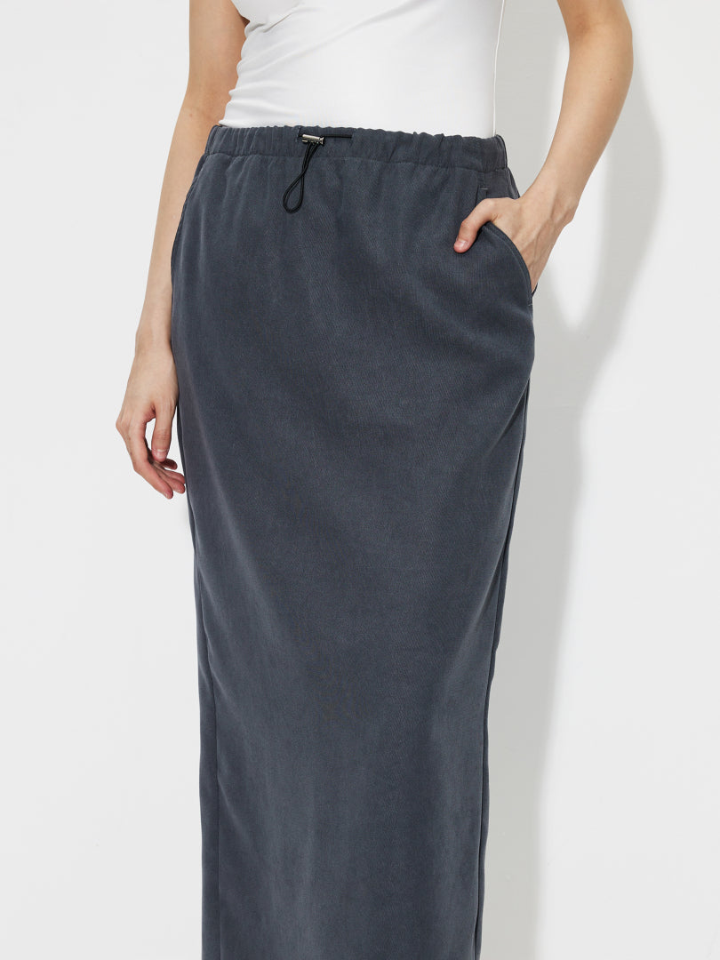 Drawstring Straight Skirt 1240762