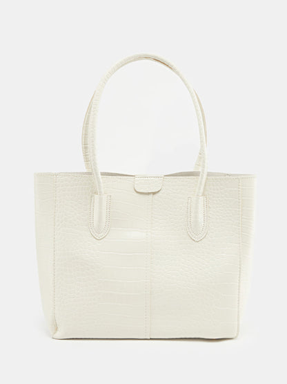 Textured Structured Shoulder Bag 120437