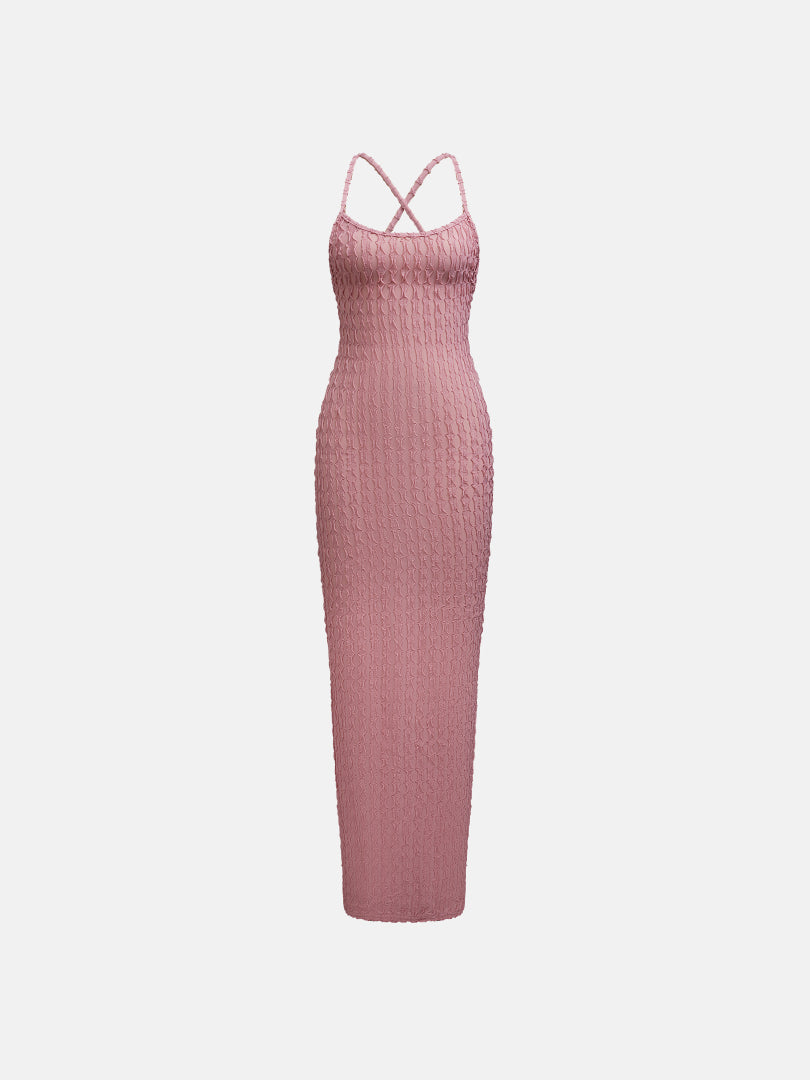 Open Back Bodycon Dress 119946