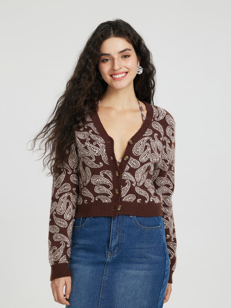 Buttoned Knit Cardigan 114967