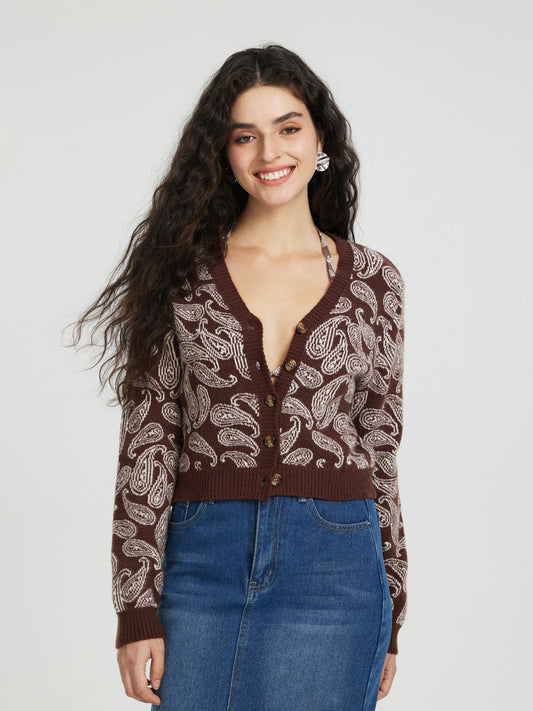 Buttoned Knit Cardigan 114967