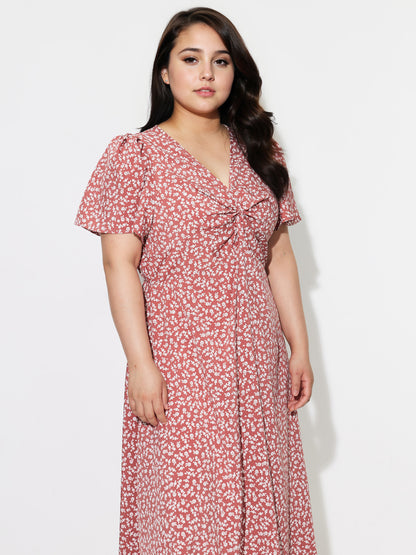 Plus Size Printed A-Line Dress 1297002