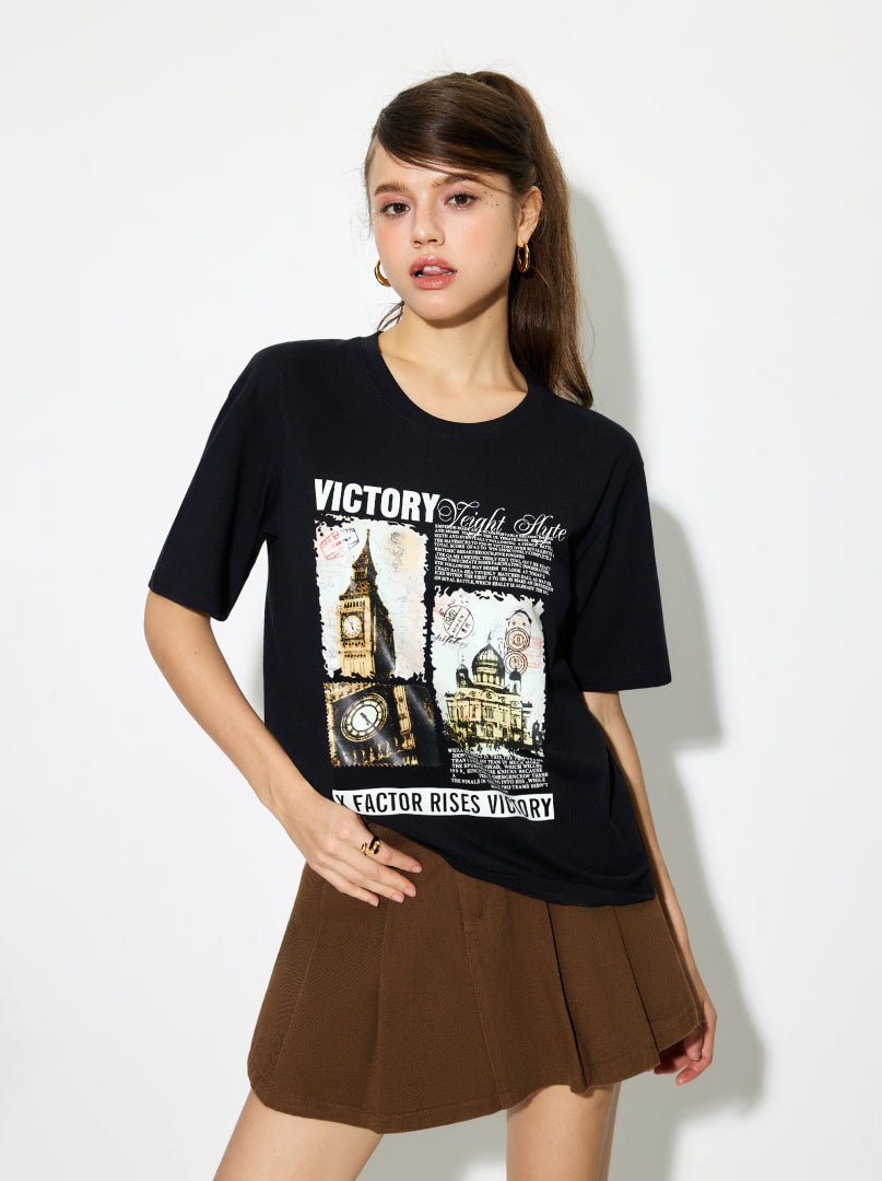 Printed Pullover T-Shirt 1268022