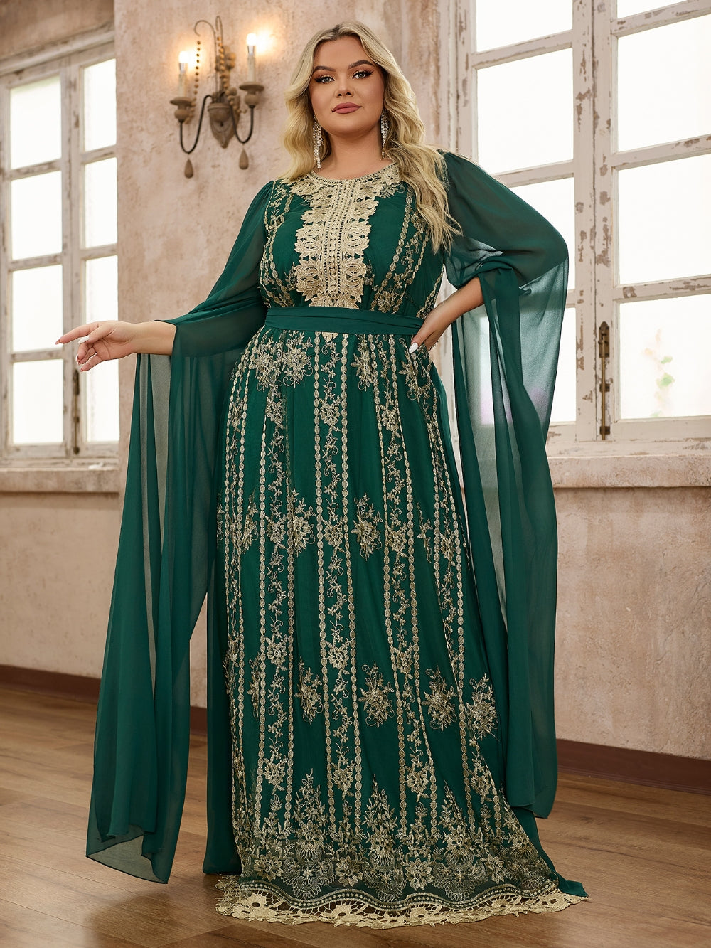 پڵەس سایز ڕەنگ بلۆک جل و بەرگی عەرەبی 1287562
